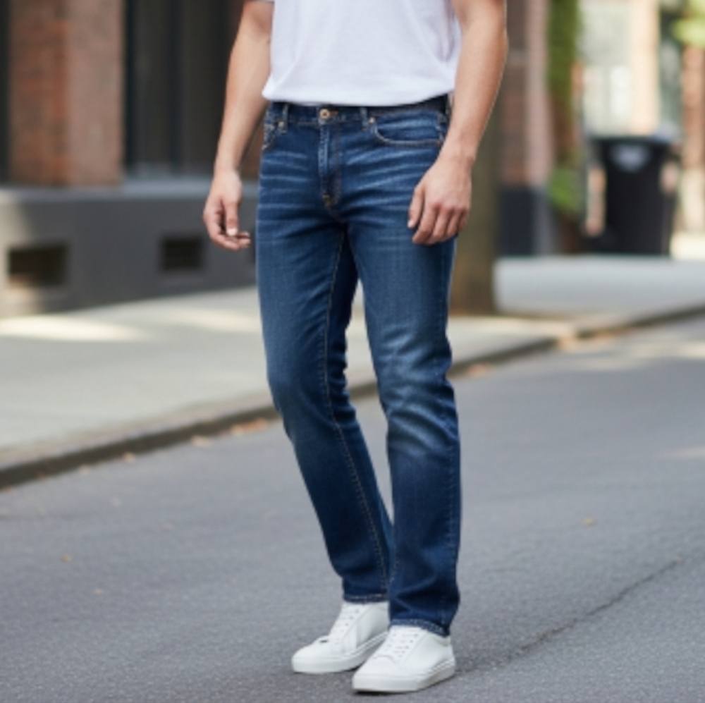 Lucky Brand Jeans 361 Vintage Straight Mens Blue Denim Cotton